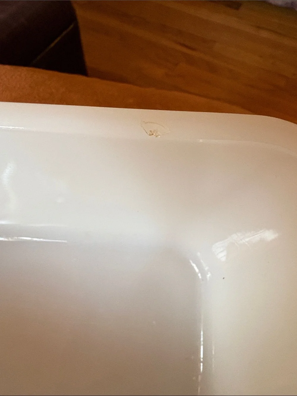 Vintage Glasbake Milk Glass 8 inch Baking Dish